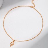 Teardrop Pearl Necklace | S925 Sterling Silver, Vintage Gold