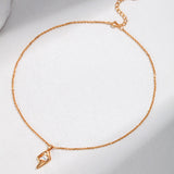 Teardrop Pearl Necklace | S925 Sterling Silver, Vintage Gold