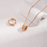 Mother of Pearl Bead Necklace | S925 Sterling Silver, Vintage Gold / White Gold