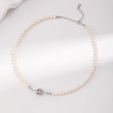 Floral Cluster Pearl Necklace | S925 Sterling Silver, Vintage Gold / White Gold