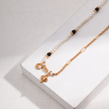 Celestial Pearl Necklace | S925 Sterling Silver, Vintage Gold / White Gold