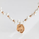 Vintage Queen Pearl Choker Necklace