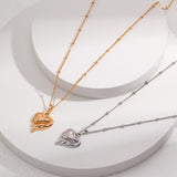 Honey Heart Necklace | S925 Sterling Silver, Vintage Gold / White Gold