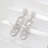 Elegant Baroque Pearl & Zircon Drop Earrings | S925 Sterling Silver