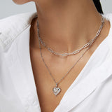 Honey Heart Necklace | S925 Sterling Silver, Vintage Gold / White Gold