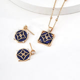 Lapis Lazuli Star Stud Earrings