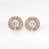 Vintage Zircon Stud Earrings