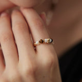 Tiger Eye Ring | S925 Sterling Silver, Vintage Gold