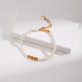 Minimal Pearl Bead Bracelet