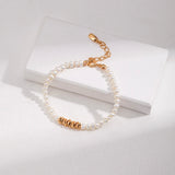 Minimal Pearl Bead Bracelet