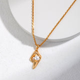 Teardrop Pearl Necklace | S925 Sterling Silver, Vintage Gold