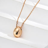 Minimalist Polished Pendant Necklace | S925 Sterling Silver, Vintage Gold