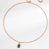 Tiger’s Eye / Malachite Necklace | S925 Sterling Silver, Vintage Gold