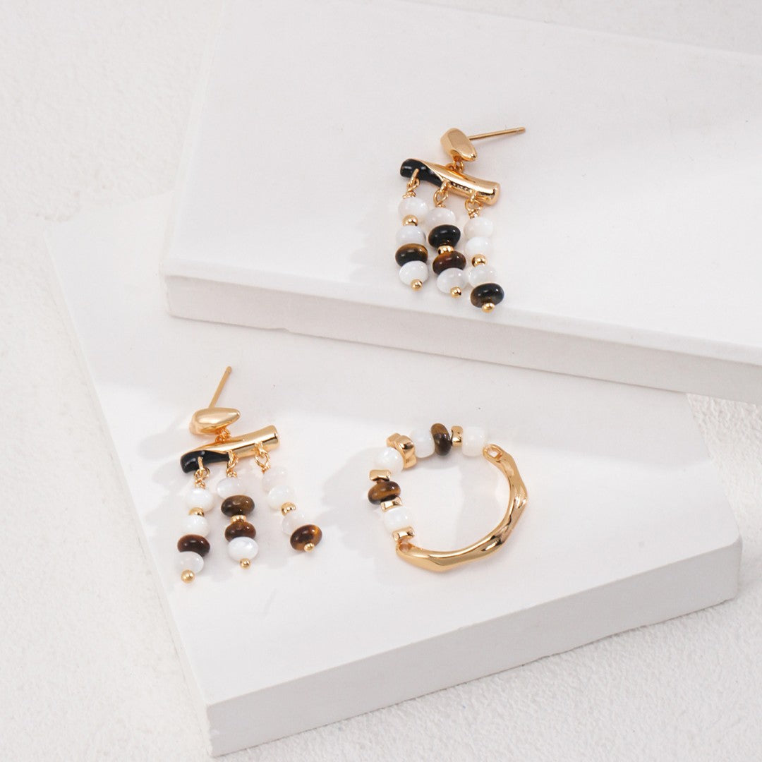 Tiger Eye Ring | S925 Sterling Silver, Vintage Gold