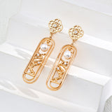 Elegant Baroque Pearl & Zircon Drop Earrings | S925 Sterling Silver