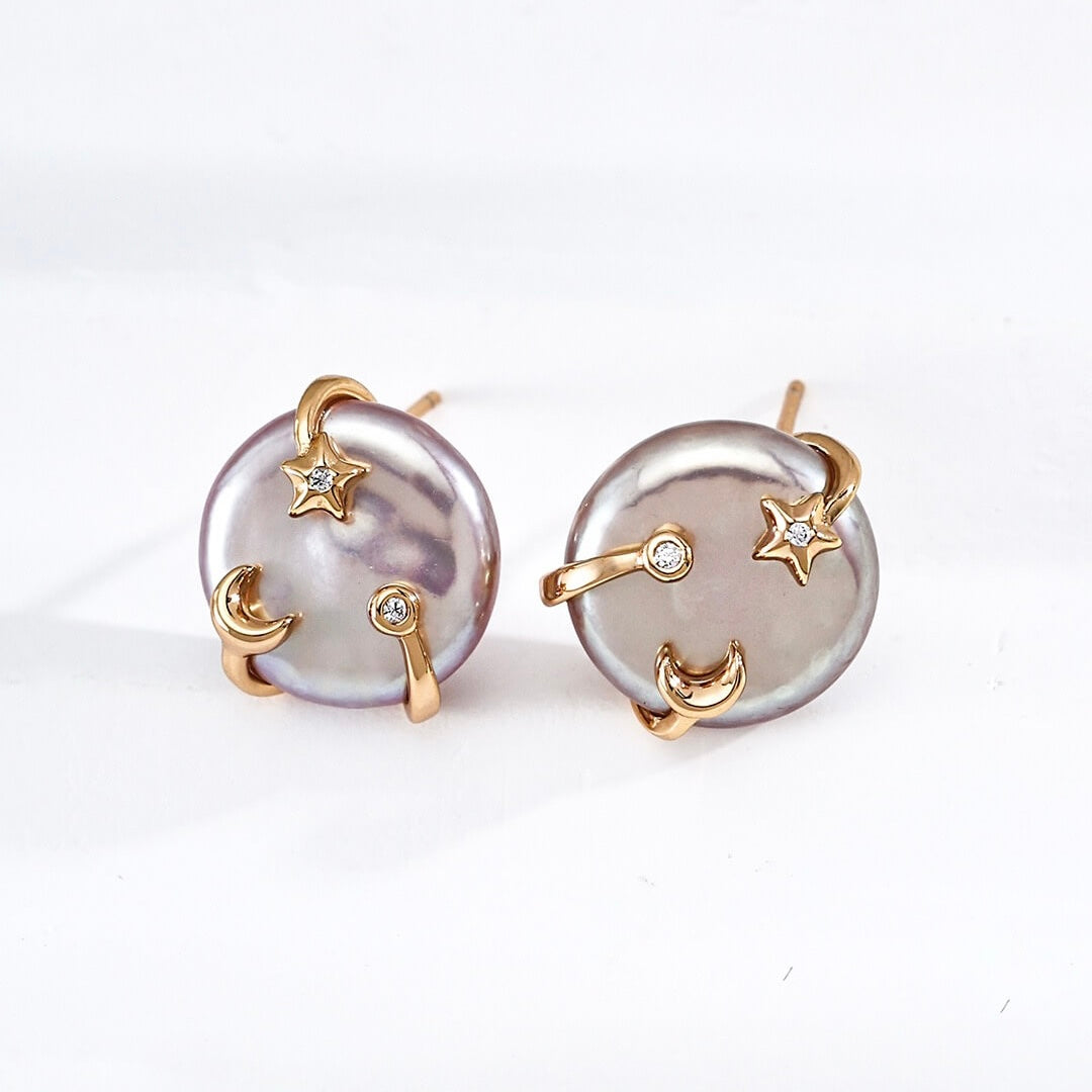 Wish Pearl Stud Earrings