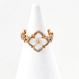 Mother-of-Pearl Clover Ring